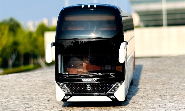 1:42 Asiastar X9 YBL6128HQP2 premium scale Bus Model – Realistic scale bus model with Functional Doors & Detailed Interior