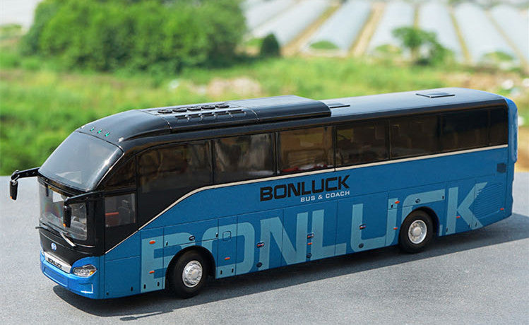 Original factory 1:42 Bonluck Falcon LX Diecast travel bus Model Luxury diecast bus model for display or gift