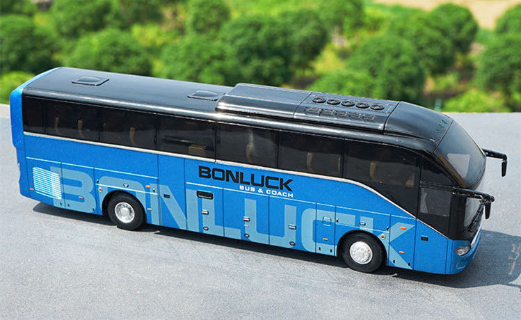 Original factory 1:42 Bonluck Falcon LX Diecast travel bus Model Luxury diecast bus model for display or gift