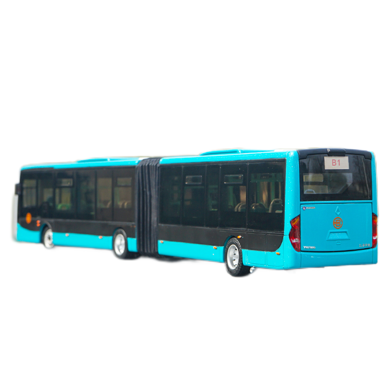 Original authentic Changzhou Changlong Blue 1:42 Scania BRT Diecast Articulated Bus Model for Birthday/Christmas gift