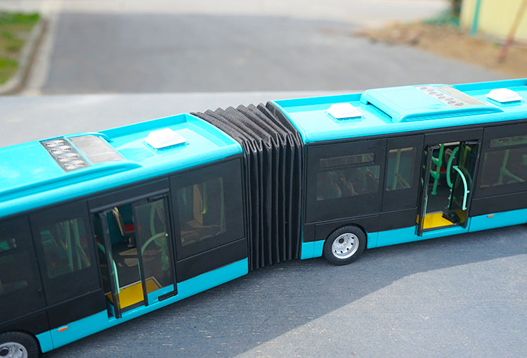 Original authentic Changzhou Changlong Blue 1:42 Scania BRT Diecast Articulated Bus Model for Birthday/Christmas gift