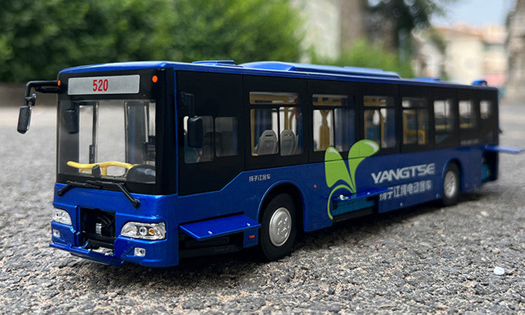 1:42 YANGTZE WG6120BEVHM Electric City Bus Model – Alloy Passenger Coach Collectible Gift