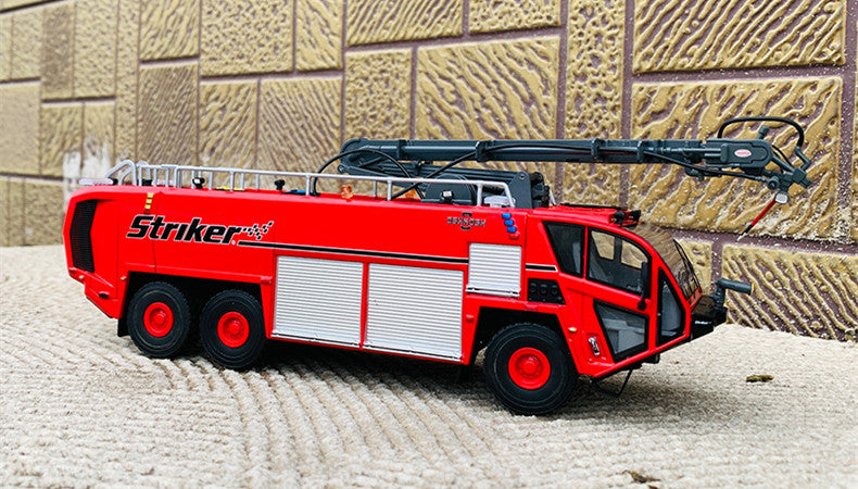 Original factory 1:50 Oshkosh Striker Diecast Fire fighting truck models metal Airfield fire engine truck model for gift