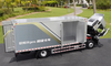 1:23 Scale Foton Auman Diecast Box Truck Model, alloy Heavy-Duty Logistics Cargo Truck miniature for gift, collection