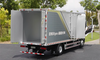 1:23 Scale Foton Auman Diecast Box Truck Model, alloy Heavy-Duty Logistics Cargo Truck miniature for gift, collection