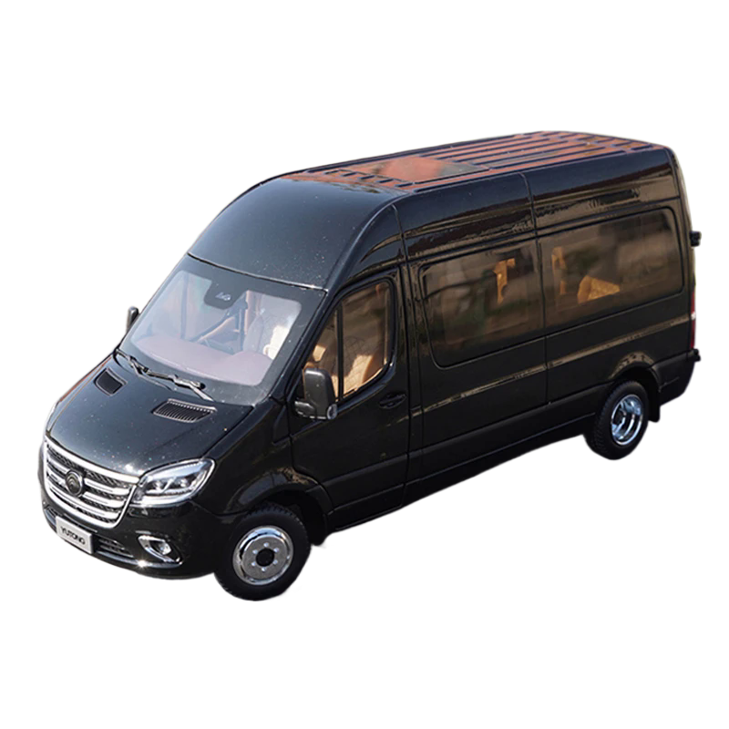 Authentic 1:24 Yutong Tianjun V6 Business Van Miniature–collectible Alloy Commercial Car Model for Gift, Display