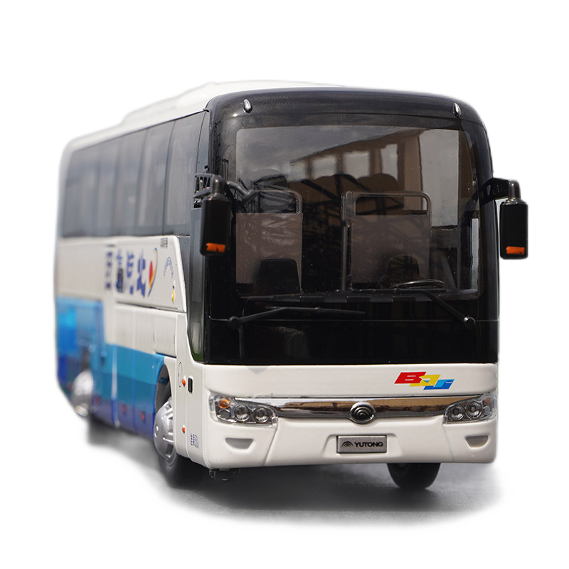 Original factory 1:42 Yutong ZK6122H9 diecast luxury tourist bus model for gift, collection