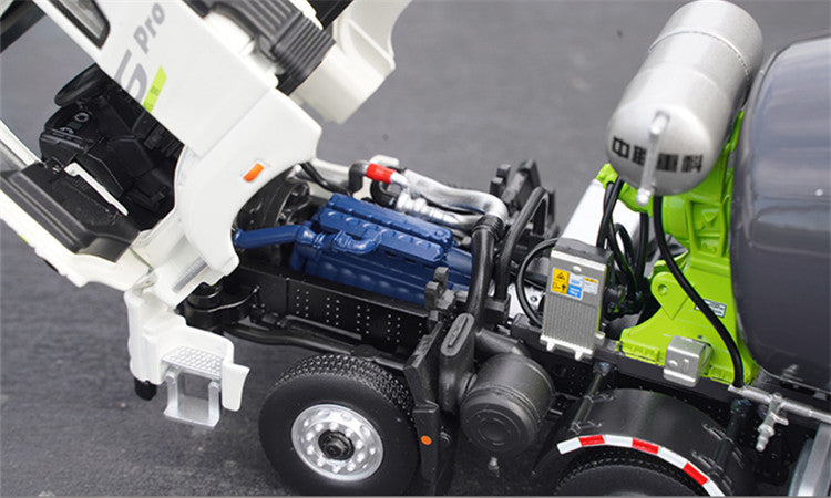 Original factory new release 1:38 Zoomlion Jiefang JH6 Pro concrete cement mixer alloy engineering truck model for sale