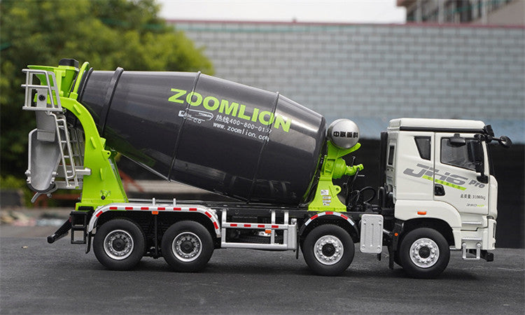 Original factory new release 1:38 Zoomlion Jiefang JH6 Pro concrete cement mixer alloy engineering truck model for sale