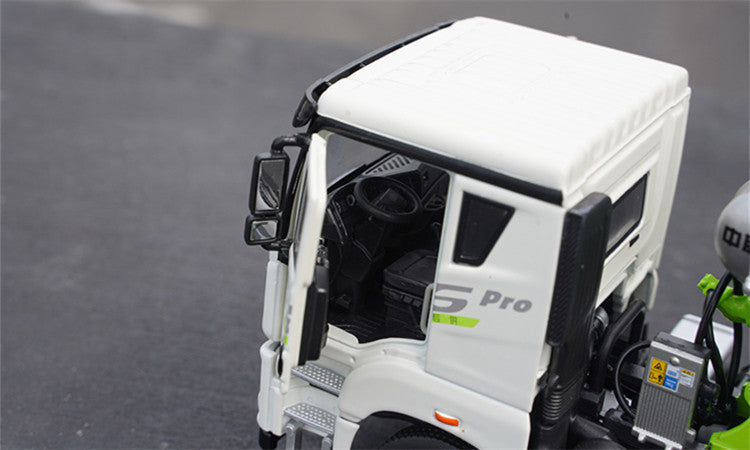 Original factory new release 1:38 Zoomlion Jiefang JH6 Pro concrete cement mixer alloy engineering truck model for sale