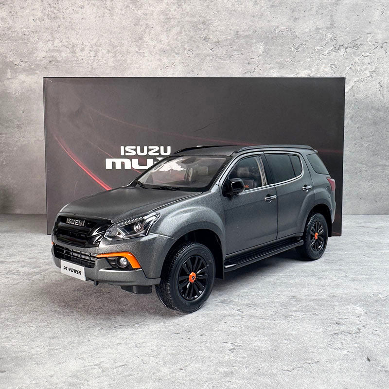 Collectible 1:18 ISUZU MU-X Off-Road SUV Diecast car Model with high details