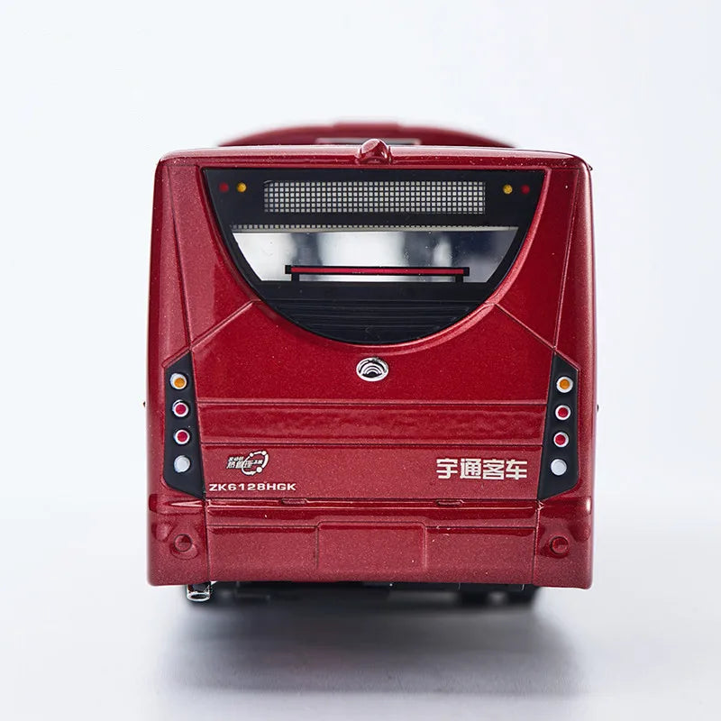 Original Factory 1:42 YUTONG ZK6128 Low-Floor Diecast Realistic City Bus Model – Alloy Collectible with Opening Doors