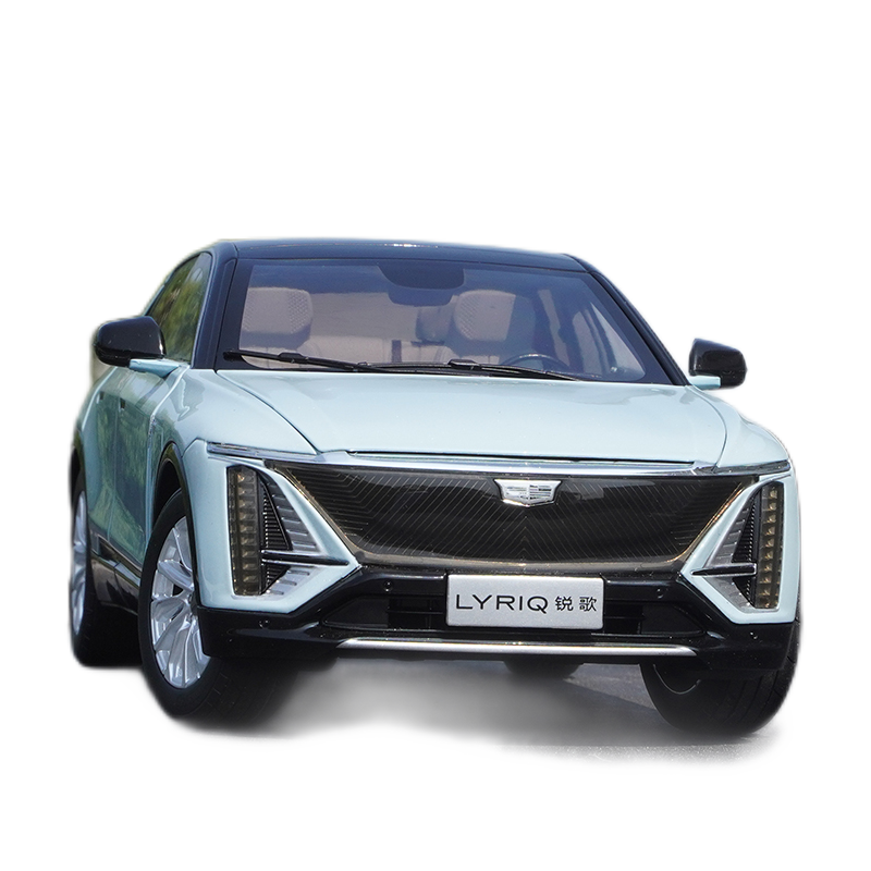 Original factory 1/18 Cadillac LYRIQ diecast scale car model kits SUV electric vehicle alloy car model for  gift