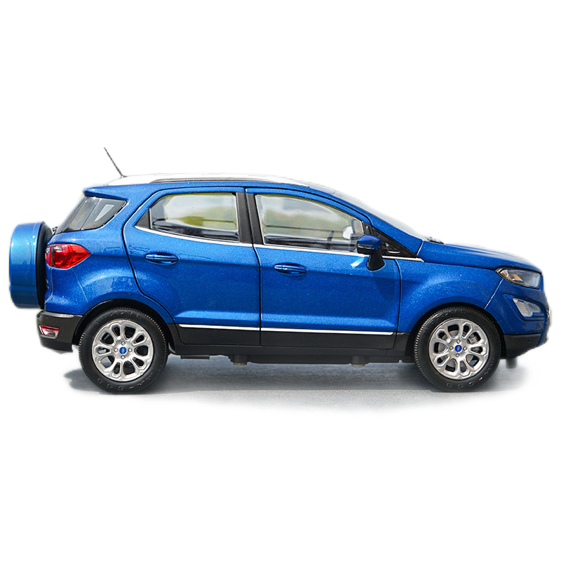 Limited Edition Blue 1:18 2018 Ford Ecosport Alloy Scale car Model for birthday gift