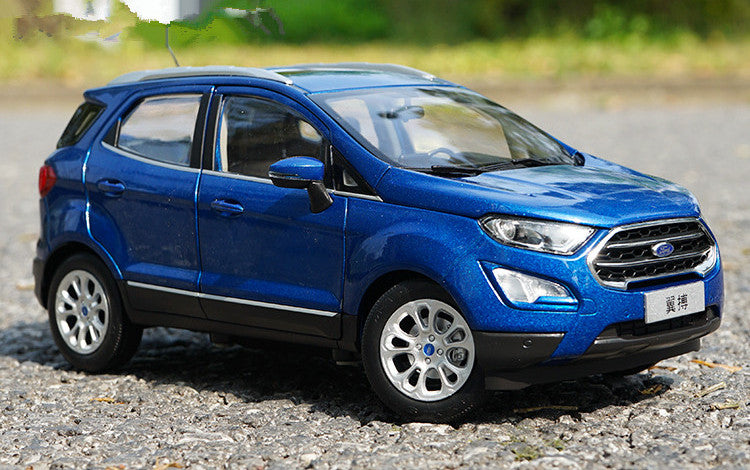 Limited Edition Blue 1:18 2018 Ford Ecosport Alloy Scale car Model for birthday gift