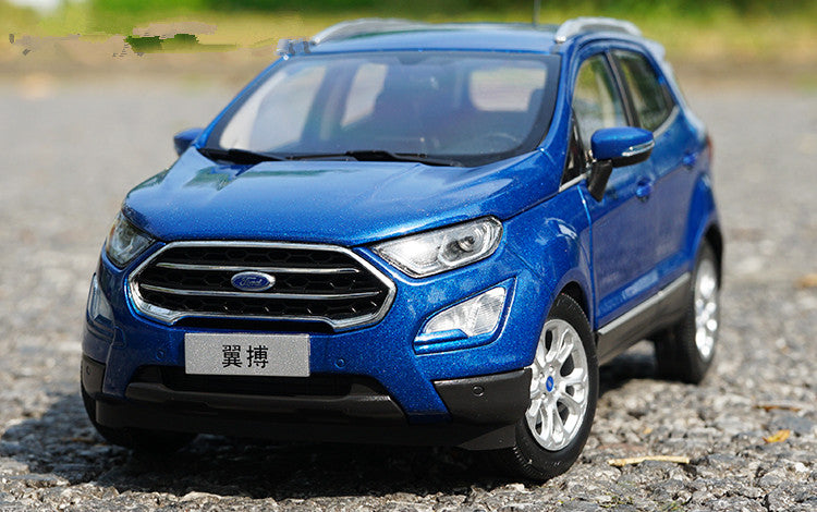 Limited Edition Blue 1:18 2018 Ford Ecosport Alloy Scale car Model for birthday gift