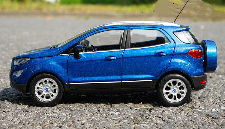 Limited Edition Blue 1:18 2018 Ford Ecosport Alloy Scale car Model for birthday gift