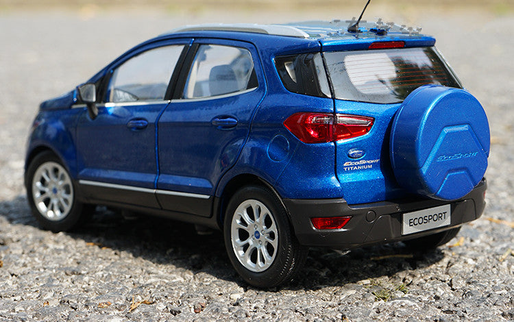 Limited Edition Blue 1:18 2018 Ford Ecosport Alloy Scale car Model for birthday gift