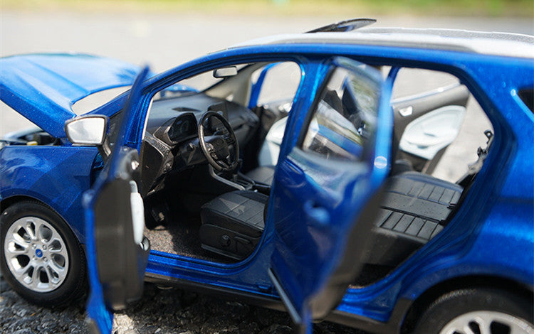 Limited Edition Blue 1:18 2018 Ford Ecosport Alloy Scale car Model for birthday gift