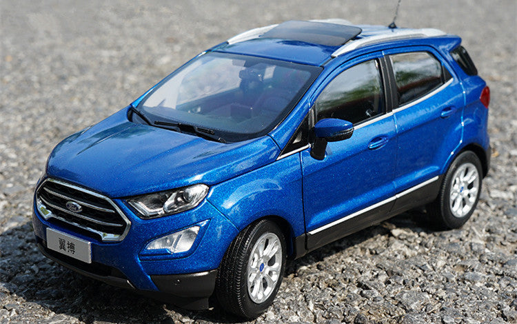 Limited Edition Blue 1:18 2018 Ford Ecosport Alloy Scale car Model for birthday gift