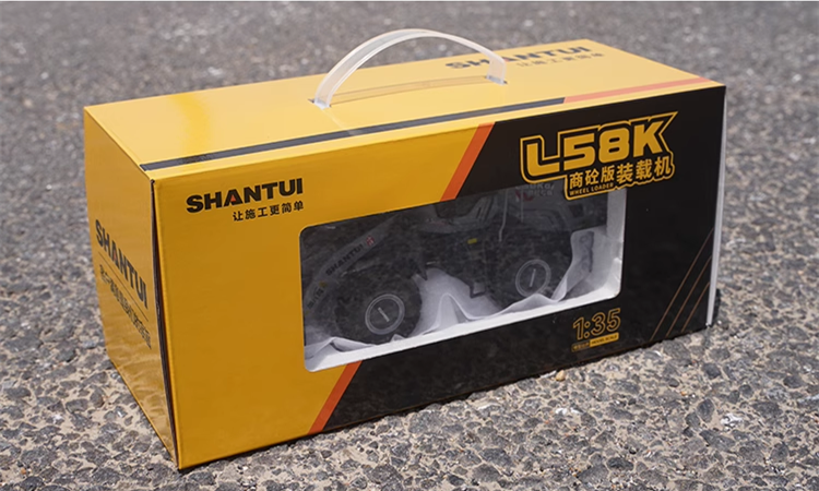 Original factory 1:35 Scale Shantui L58K Diecast Wheel Loader Model – Heavy-Duty Alloy Construction Vehicle Replica with Lifting Bucket & Working Suspension