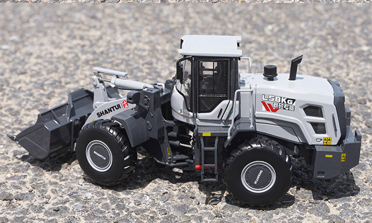 Original factory 1:35 Scale Shantui L58K Diecast Wheel Loader Model – Heavy-Duty Alloy Construction Vehicle Replica with Lifting Bucket & Working Suspension