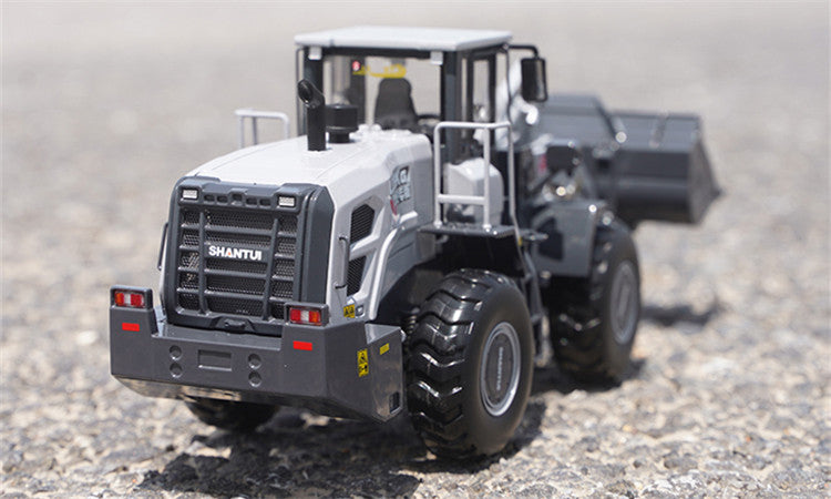 Original factory 1:35 Scale Shantui L58K Diecast Wheel Loader Model – Heavy-Duty Alloy Construction Vehicle Replica with Lifting Bucket & Working Suspension