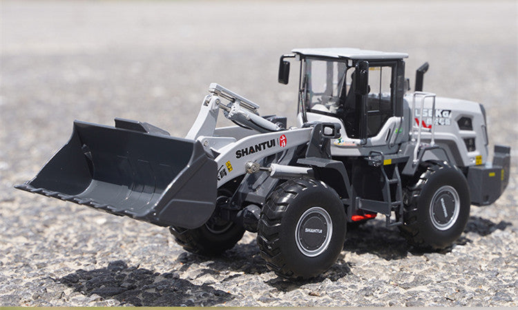Original factory 1:35 Scale Shantui L58K Diecast Wheel Loader Model – Heavy-Duty Alloy Construction Vehicle Replica with Lifting Bucket & Working Suspension
