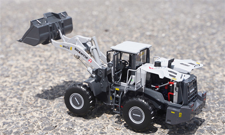 Original factory 1:35 Scale Shantui L58K Diecast Wheel Loader Model – Heavy-Duty Alloy Construction Vehicle Replica with Lifting Bucket & Working Suspension
