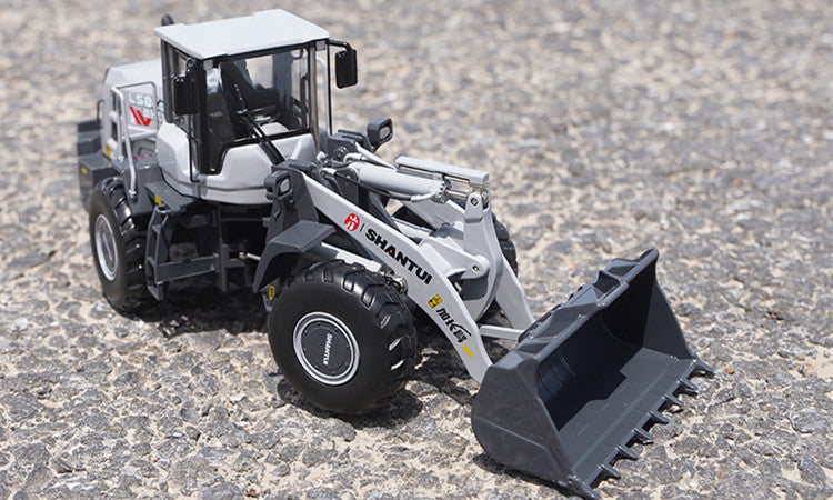 Original factory 1:35 Scale Shantui L58K Diecast Wheel Loader Model – Heavy-Duty Alloy Construction Vehicle Replica with Lifting Bucket & Working Suspension
