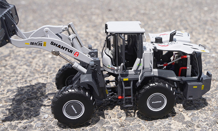 Original factory 1:35 Scale Shantui L58K Diecast Wheel Loader Model – Heavy-Duty Alloy Construction Vehicle Replica with Lifting Bucket & Working Suspension