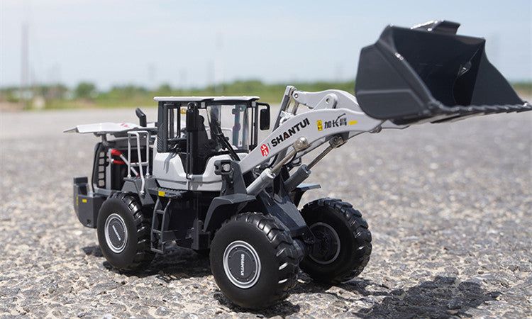 Original factory 1:35 Scale Shantui L58K Diecast Wheel Loader Model – Heavy-Duty Alloy Construction Vehicle Replica with Lifting Bucket & Working Suspension