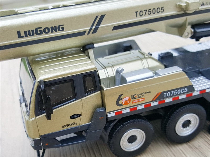 Original high details 1:50 Liugong TC750C5 Commemorative Alloy Truck Crane Model – Premium Alloy Collectible crane miniature
