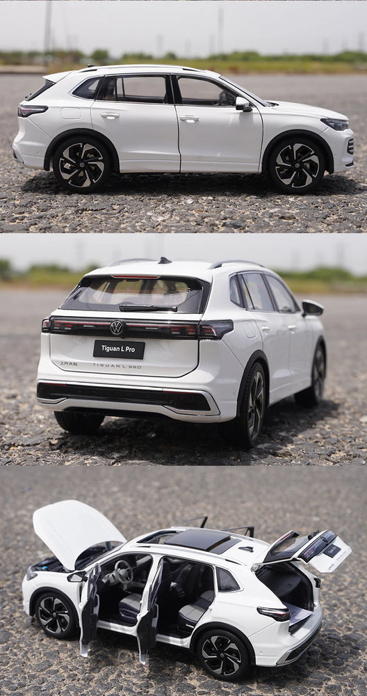 High Quality 1:18 VW Tiguan L PRO SUV Alloy Car Mode for Collection Kids Gifts Decoration Display