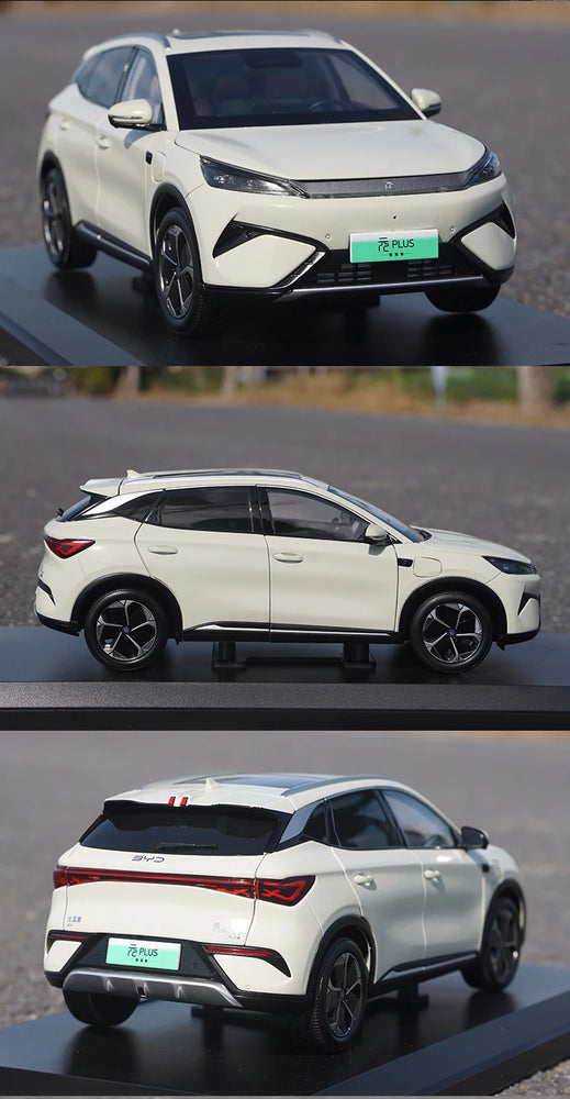Original Factory 1:18 BYD Yuan PLUS 2025 Electric SUV Diecast Model, Alloy Replica Car for Displa, Toys, Collection