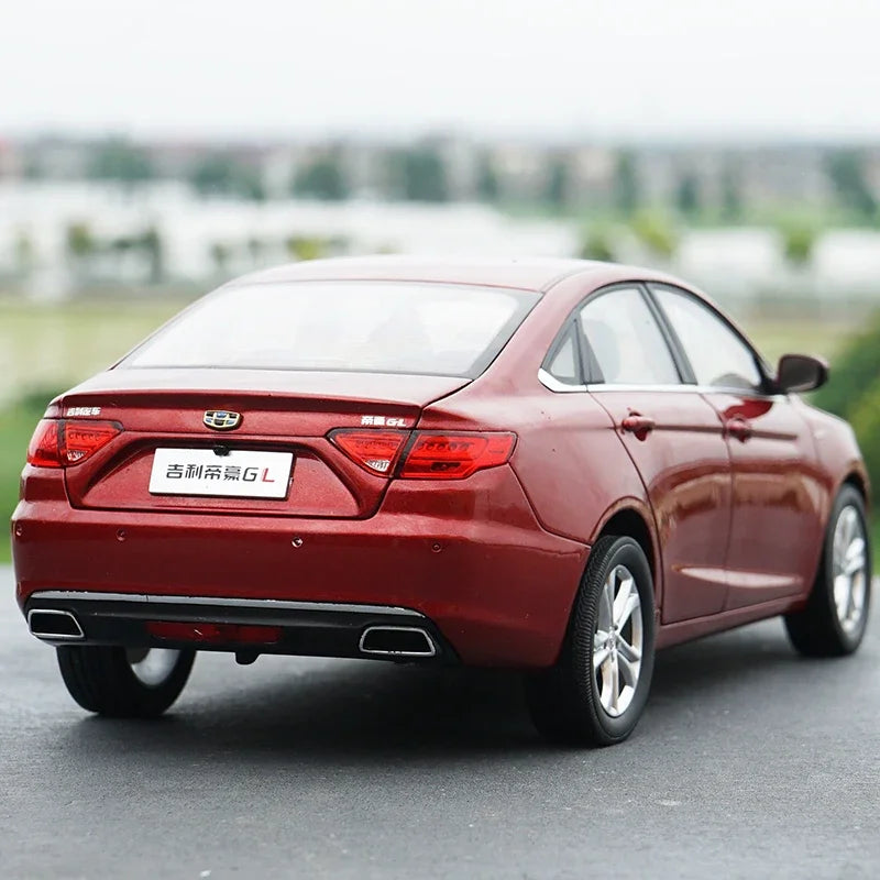 Original Factory 1:18 Geely Emgrand GL Diecast Sedan Model with Alloy Body, Opening Doors, Steering & Suspension