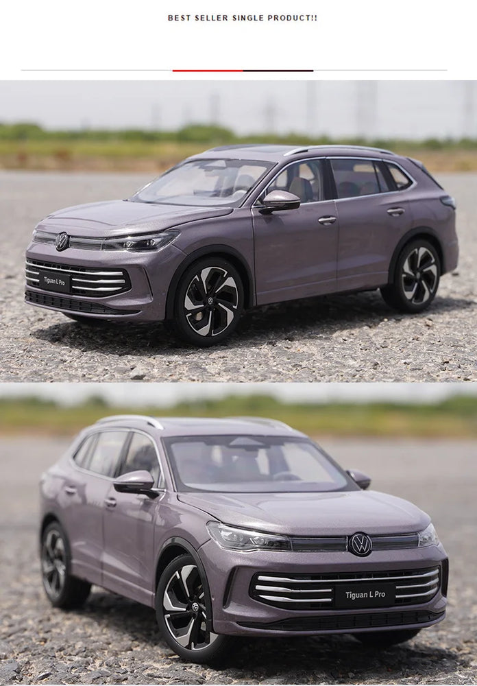 High Quality 1:18 VW Tiguan L PRO SUV Alloy Car Mode for Collection Kids Gifts Decoration Display