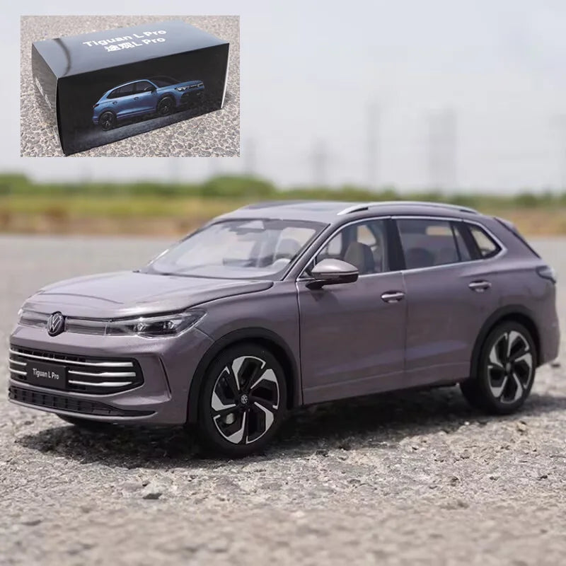 High Quality 1:18 VW Tiguan L PRO SUV Alloy Car Mode for Collection Kids Gifts Decoration Display
