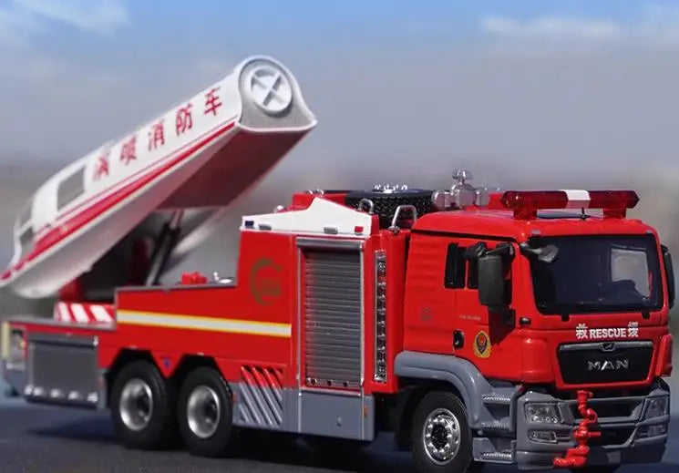 High Quality 1:43 Yongqiang CARMICHAEL COBRA3 Cobra, Alloy Main Foam Fire Truck Model Miniature for Gift