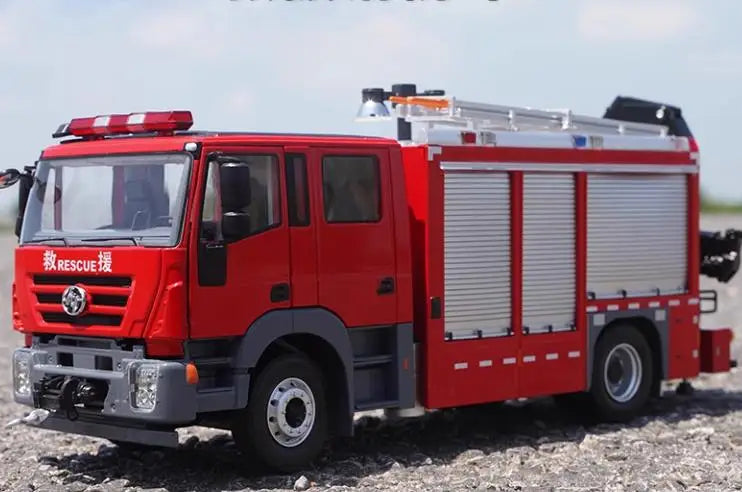 High Quality 1:43 Yongqiang CARMICHAEL COBRA3 Cobra, Alloy Main Foam Fire Truck Model Miniature for Gift