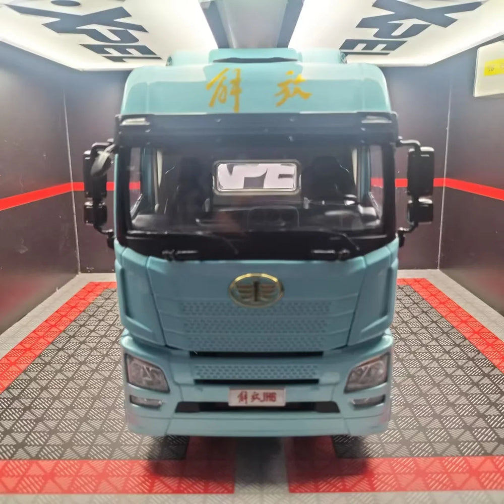Die-cast 1:24 Scale FAW Jiefang JH6 Tractor Trailer Head Simulation Alloy Model Fans Collection Home Decoration Metal Ornaments