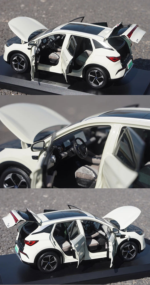 Original Factory 1:18 BYD Yuan PLUS 2025 Electric SUV Diecast Model, Alloy Replica Car for Displa, Toys, Collection