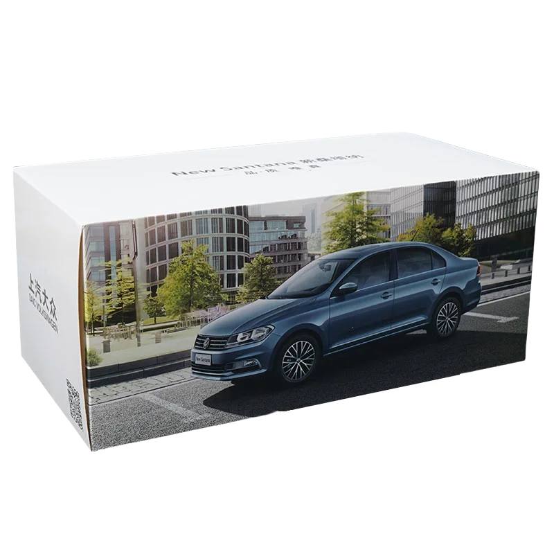 Diecast 1/18 Scale SAIC Volkswagen New Santana 2017 Alloy Car Model Toys for Boys Gift Collection Display