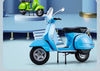 Original 1:10 Vespa 125 Classics Motorcycle Model Alloy Scooter Off Road Autocycle Simulation Collectibles for Gift, Toys