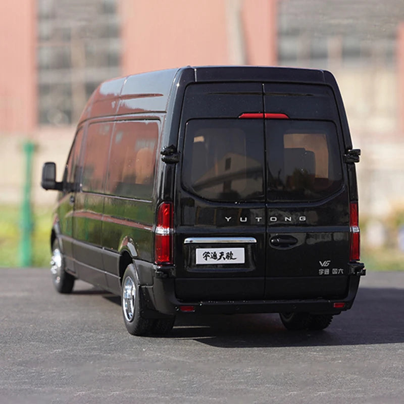 Authentic 1:24 Yutong Tianjun V6 Business Van Miniature–collectible Alloy Commercial Car Model for Gift, Display