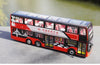 High Quality 1:40 Baycheng Zhongxing Smart Double-Decker Sightseeing Bus Model for Gift, Collection
