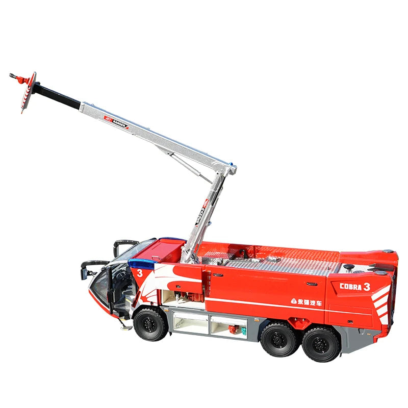 High Quality 1:43 Yongqiang CARMICHAEL COBRA3 Cobra, Alloy Main Foam Fire Truck Model Miniature for Gift
