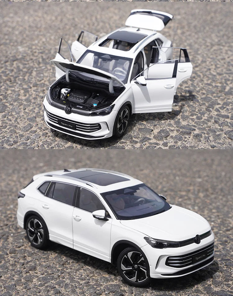 High Quality 1:18 VW Tiguan L PRO SUV Alloy Car Mode for Collection Kids Gifts Decoration Display