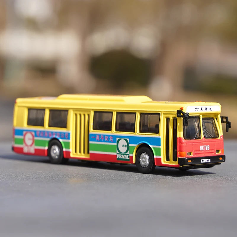 1:76 Nanjing Jinling Double Decker Diecast Bus Model – Limited Collector Edition Imitation Alloy Bus Model Toys for Collection, Display