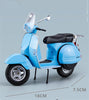 Original 1:10 Vespa 125 Classics Motorcycle Model Alloy Scooter Off Road Autocycle Simulation Collectibles for Gift, Toys